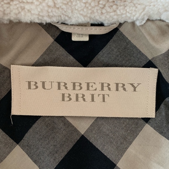 Burberry Women's Shearling Moto Jacket Coat S 38 6 $2995 - Picture 5 of 9